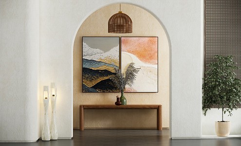 Quiet Decorative Painting Decorative Hanging Painting 3d model