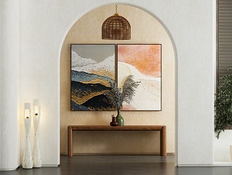 Quiet Decorative Painting Decorative Hanging Painting 3d model