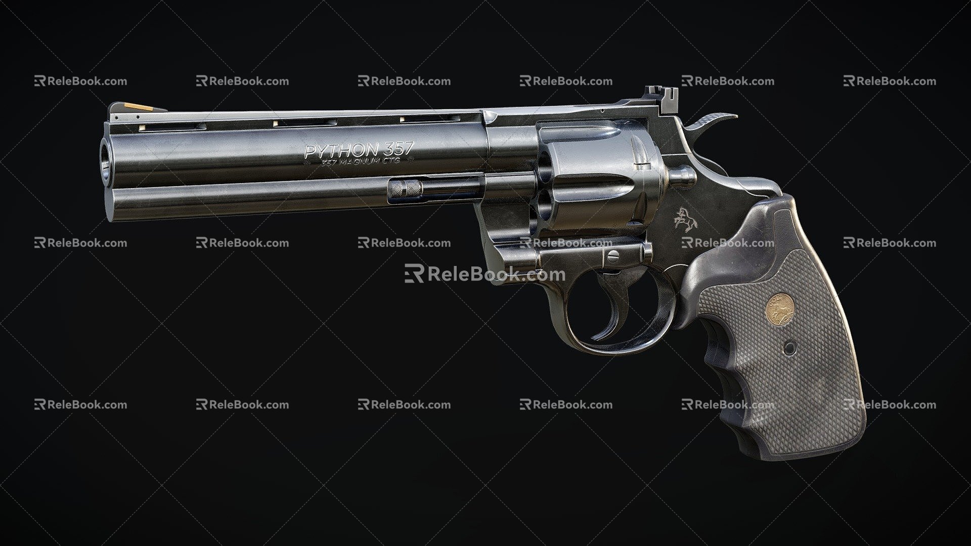 Game Equipment revolver 3d model