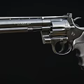 Realistic Inflatable Revolver Model With Black Finish And Detailed Grip