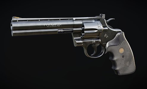 Game Equipment revolver 3d model