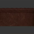 Red Leather Curved Sectional Sofa With Diamond Tufted Design And Metal Legs