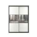 Modern Wardrobe Designs With Mirror Doors Layered Shelves And Storage Compartments