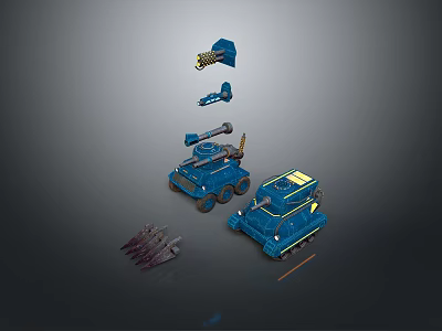 Sci-fi Tank Cartoon Tank Sci-fi Vehicle Sci-fi Vehicle World of Tanks Tank War Anime Tank 3d model