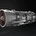modern engine aircraft engine 3d model