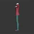 Red Blazer With White Shirt Blue Tie Teal Pants And Pink Shoes Outfit