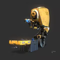 Sci-fi robot 3d model
