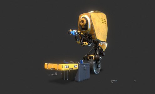 Sci-fi robot 3d model