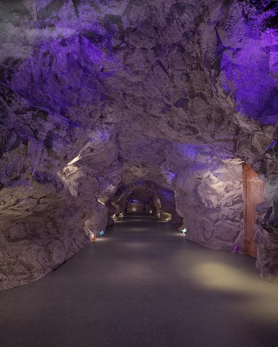 Modern aisle walkway 3d model