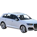 White SUV With Modern Exterior Design Alloy Wheels And Roof Rails
