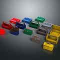 Colorful Storage Boxes With Various Hues For Home Organization And Daily Use