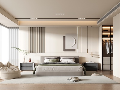 Modern Bedroom 3d model