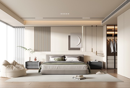 Modern Bedroom 3d model