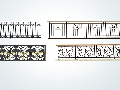 Modern Railing Iron Railing model