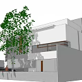 Modern Detached Villa With Green Roof Terrace Swimming Pool And Surrounding Trees