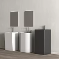 Table basin column basin column basin wash basin wash basin 3d model