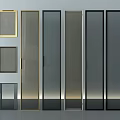Various Glass Door Designs With Gold And Black Frames For Interior Decor