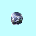 Modern Motorcycle Helmet Featuring Sleek Silver Aerodynamic Design and Full Face Visor