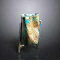 Sturdy Metal Kitchen Grater With Perforated Surface And Stand Base