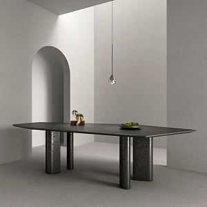 Modern dining table 3d model