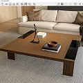 Coffee table square coffee table 3d model