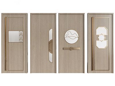 Modern swing door box door single door model