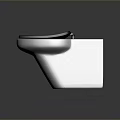 Modern Black Bathroom Toilet With Sleek Ceramic Design And Comfortable Seat