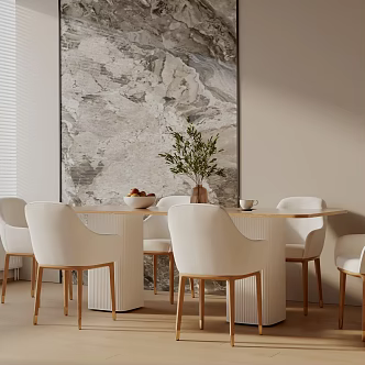 Modern table combination 3d model