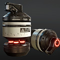 Modern Grenade 3d model