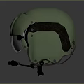 Green Protective Helmet With Visor And Adjustable Black Straps Stylish Design