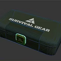 Green Survival Gear Box With Logo For Outdoor Emergency Supplies