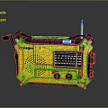 Yellow Voyager Kaito Radio with Antenna Tuning Display and Buttons