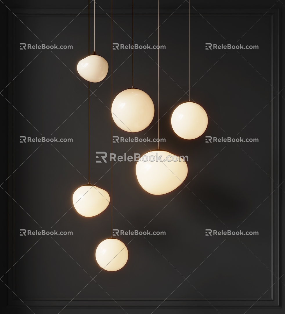 Modern Chandelier Combination Spherical Chandelier Round Ball Chandelier Bubble Chandelier High and Low Staggering Chandelier model