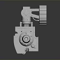laser tower turret turntable sci-fi tower defense game tower defense sci-fi turret game turret game turret 3d model