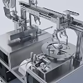 Winding machine binding machine production equipment assembly line workbench 3d model
