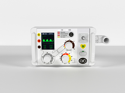 Modern detector health detection health instrument 3d model