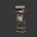 Vintage Video Pub Machine With Retro Metal Body And Screen Display Panel