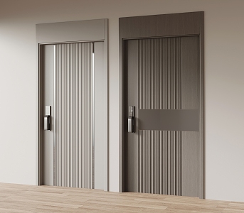 Modern security door entry door 3d model