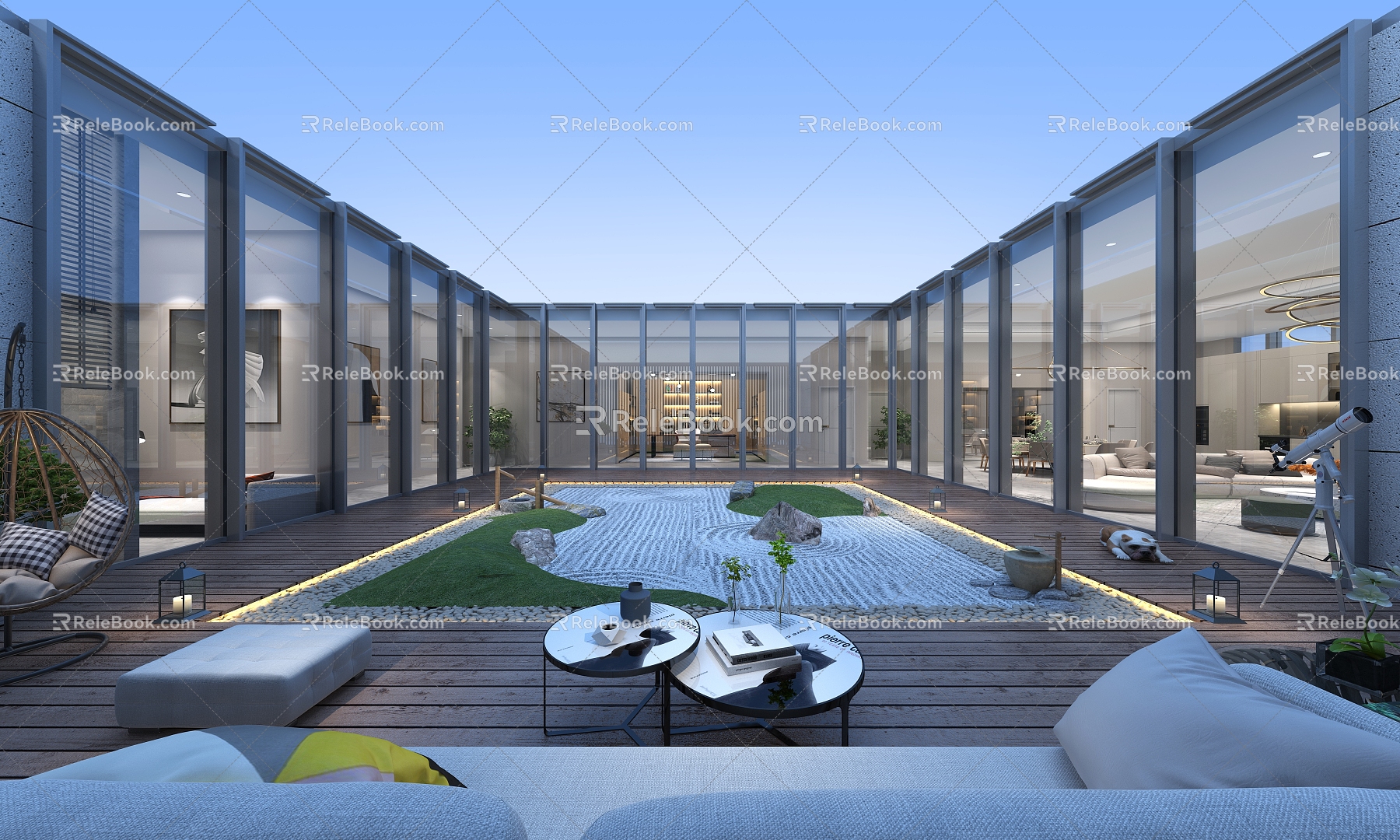 Patio Patio Terrace View 3d model