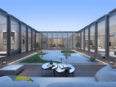 Patio Terrace View 3d model