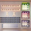 Colorful Road Infrastructure With Various Eveposter Signage And Illuminated Panels