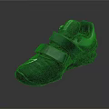 Blue And Gray Sports Shoes With Double Straps And Breathable Mesh For Comfortable Daily Wear