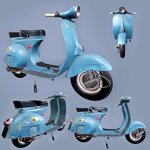 Modern Motorcycle Pedal Motorcycle 3d model