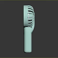 Light Blue Portable Handheld Electric Fan For Personal Cooling And Travel Use