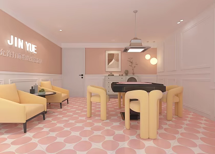Modern Chess Room 3d model