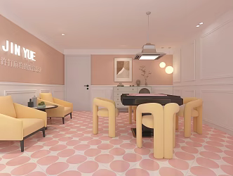 Modern Chess Room 3d model