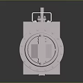 Stainless Steel Industrial Mechanical Valve With Flange Bolted Structure And Actuator Unit