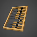 modern abacus wooden abacus chinese abacus 3d model
