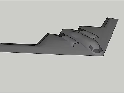 Gray Stealth Fighter Jet With Sleek Body And Wing Structure 3d model