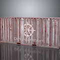 Rusty CAT FREIGHT Shipping Container With Logo And Industrial Design